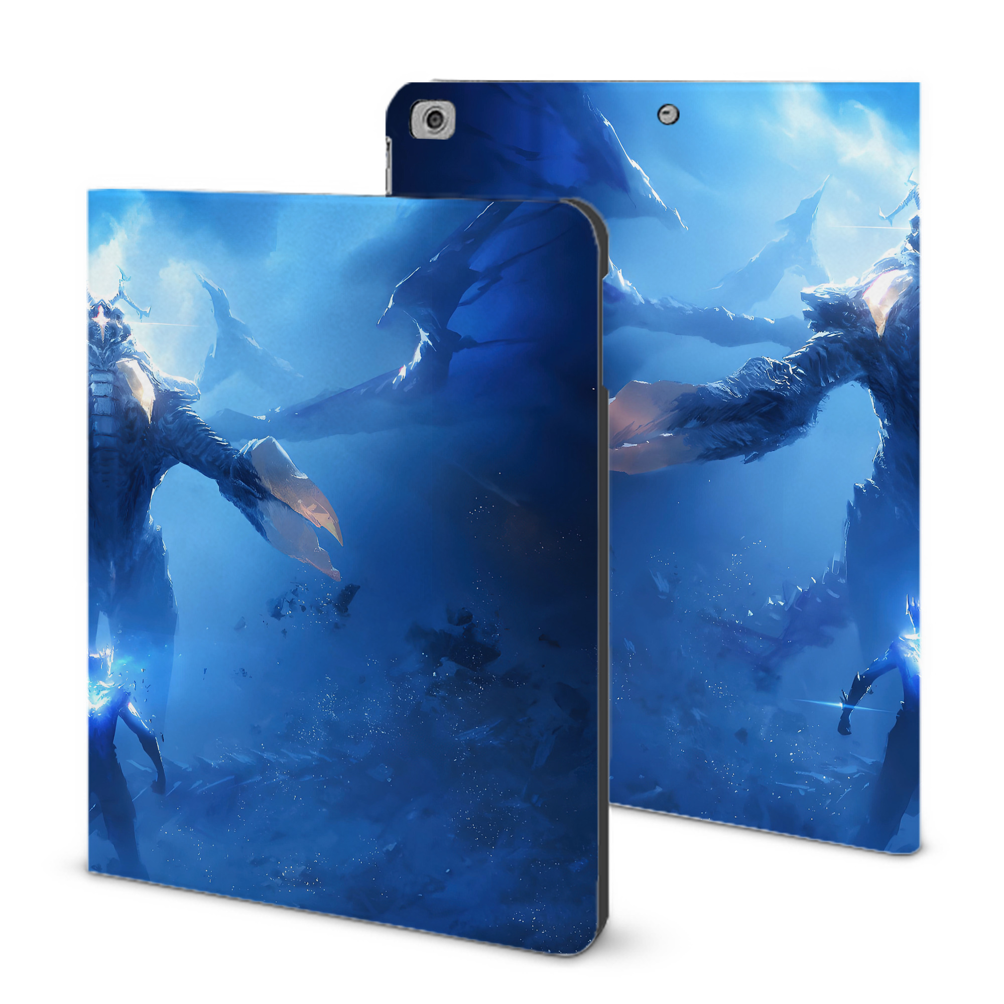（画像用） ウルトラマン Ultraman IPad ケース ブック型 PUレザー TPU 耐衝撃 軽量 薄型 ペン収納なし 全面保護 IPad 各モデル対応